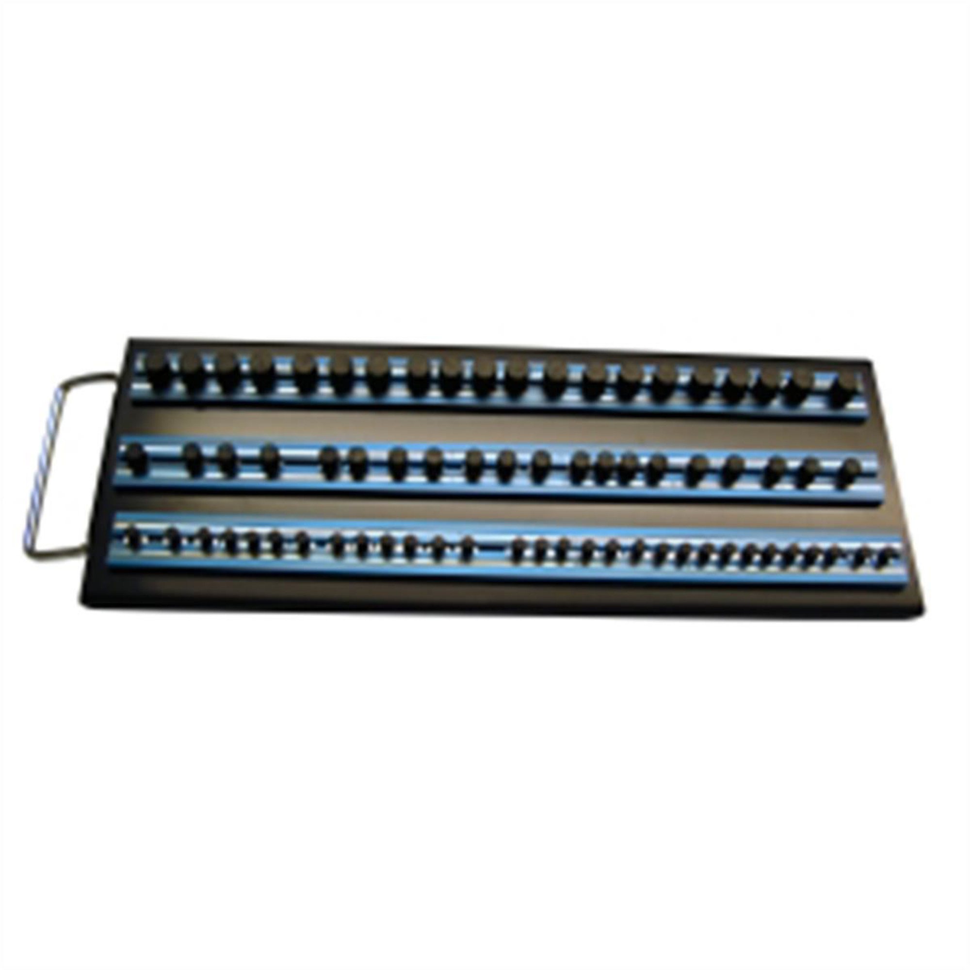 VIM Tools Magrail TL Socket Tray — 3-Piece, 14in. Blue Magrails, Model# VIMMRTRAY14B